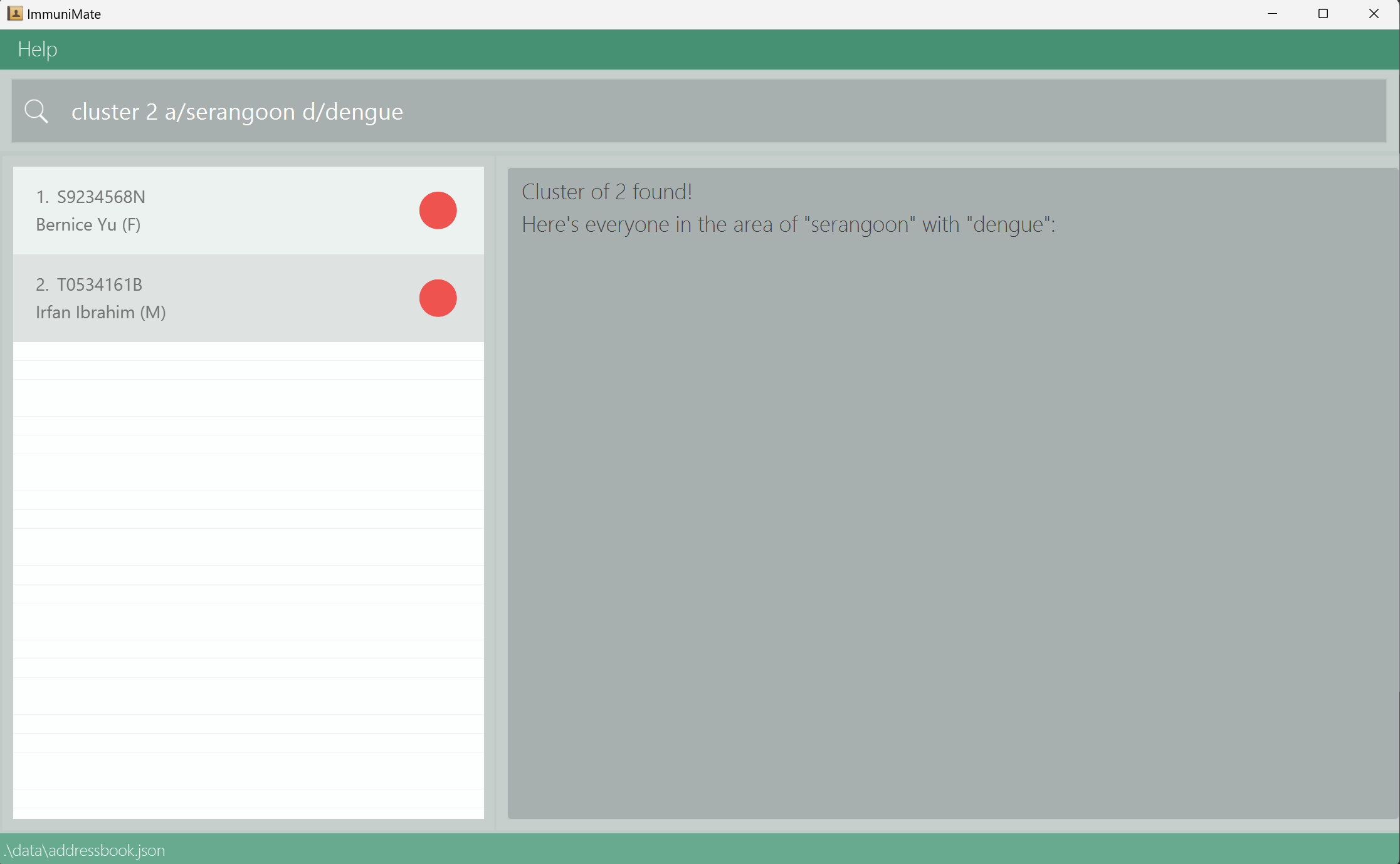 Cluster Command Result